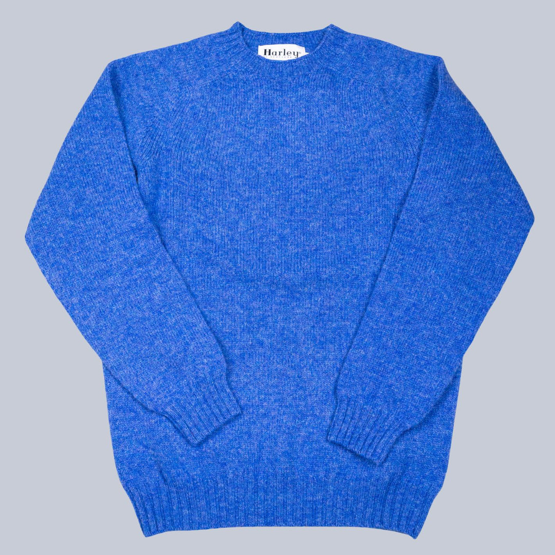 Cobalt Blue Supersoft Lambswool Crewneck Sweater