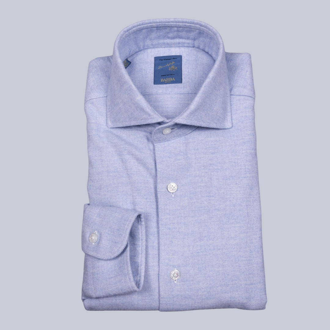Light Blue Flannel Cutaway