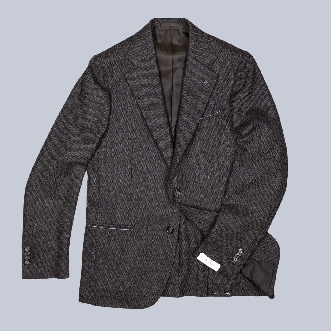 Green Russian Twill Wool Cashmere Blazer