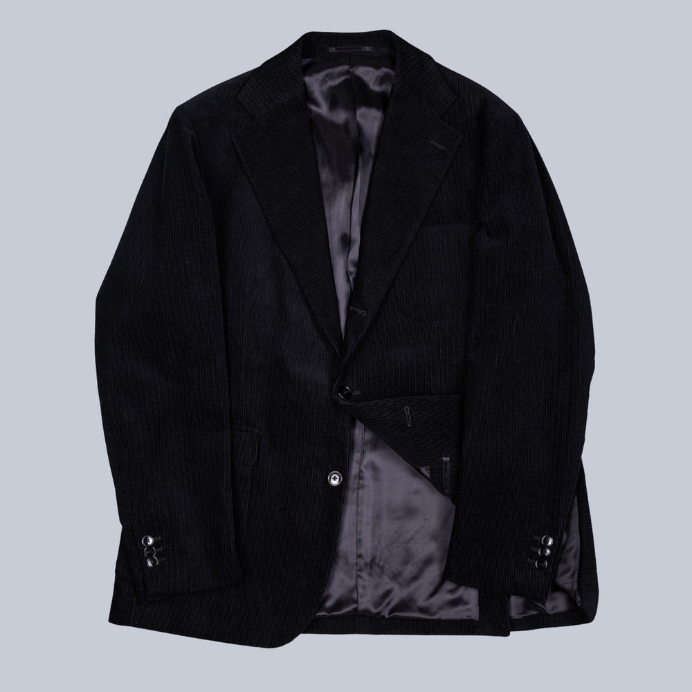 Black Corduroy Cotton Suit