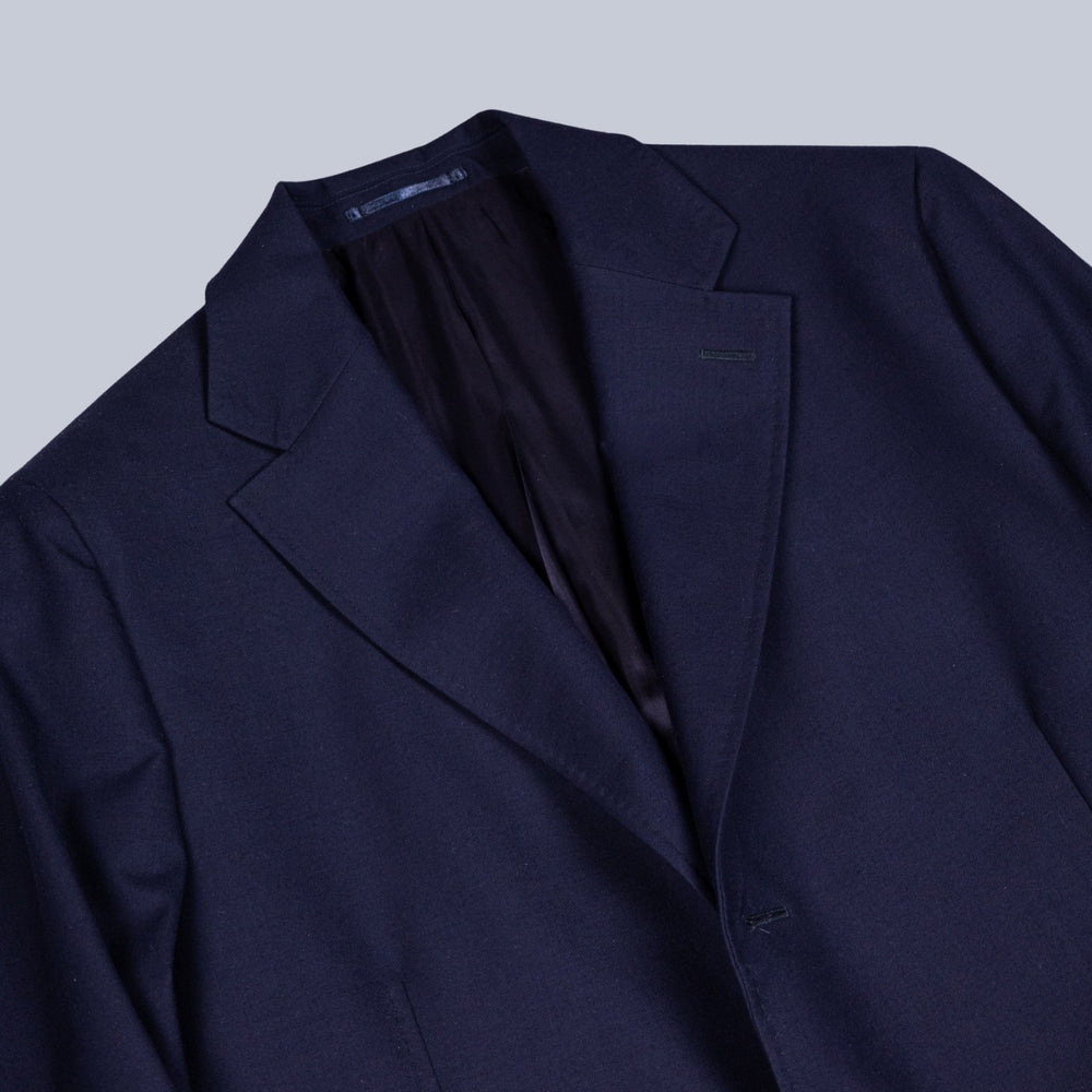 Dark Navy Wool Storm System Coat