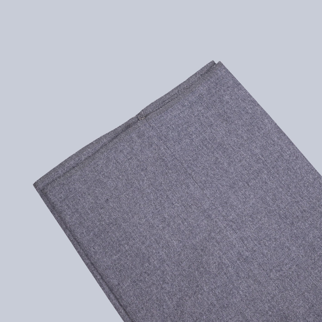 Grey Wool Flannel Slim Fit Trousers