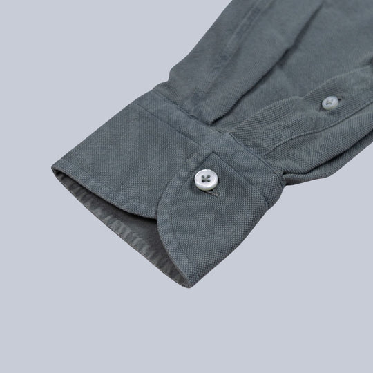 Dark Jaded Green Cotton Jersey Shirt