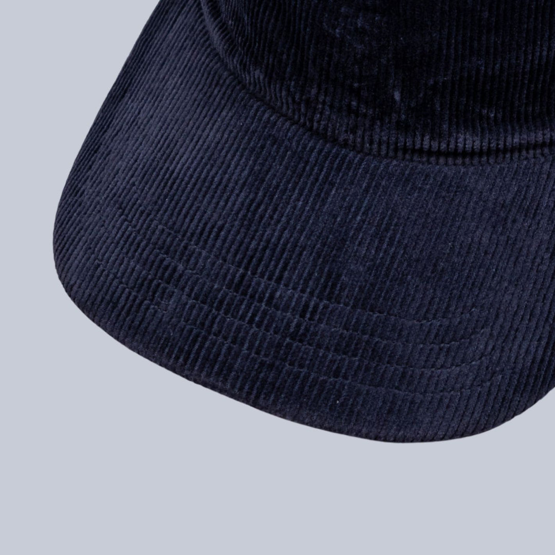 Navy Corduroy Baseball Cap