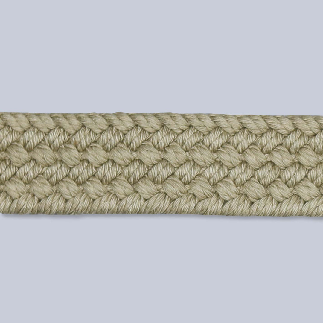 Beige Double Ring Woven Belt