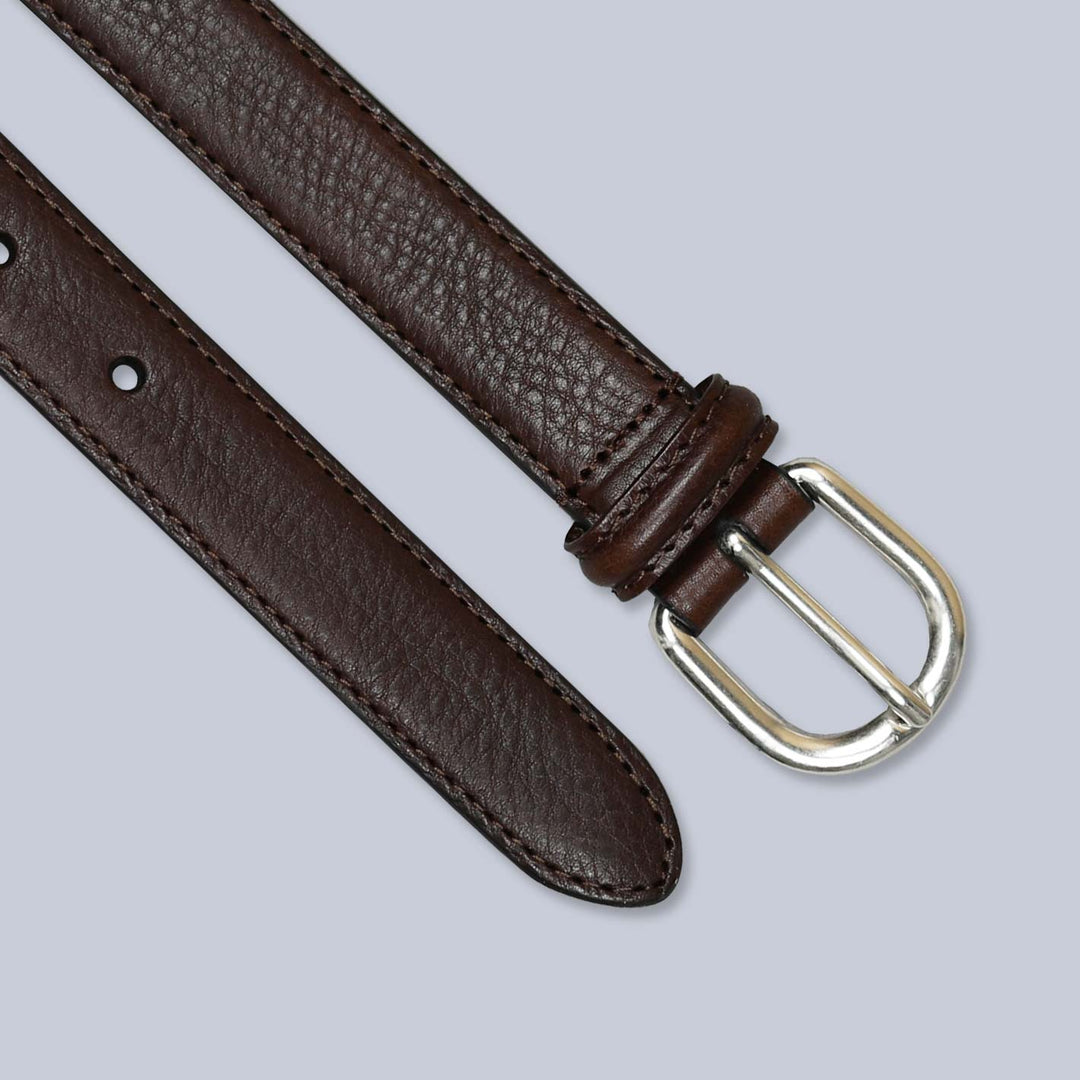Brown Leather 25mm Belt