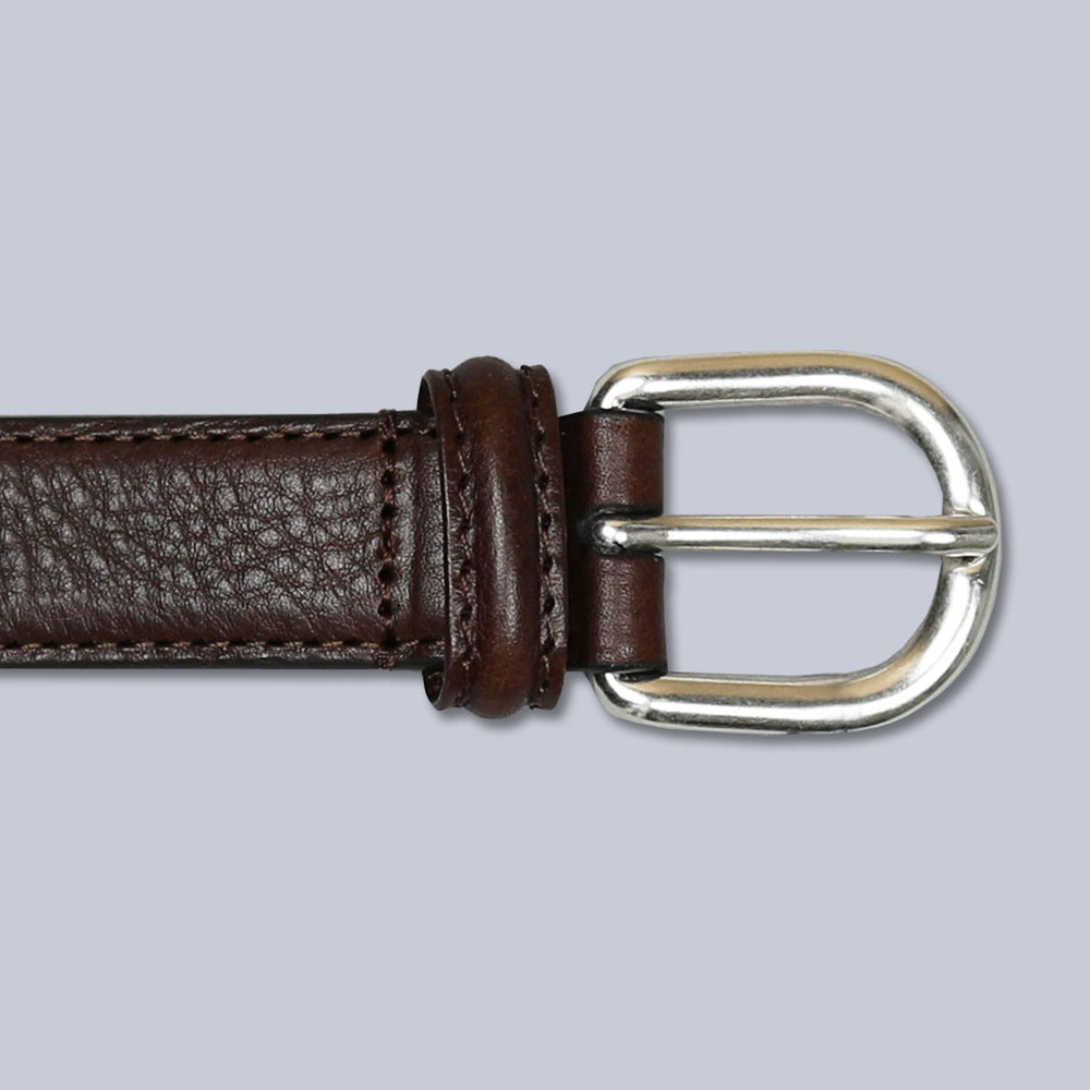 Brown Leather 25mm Belt