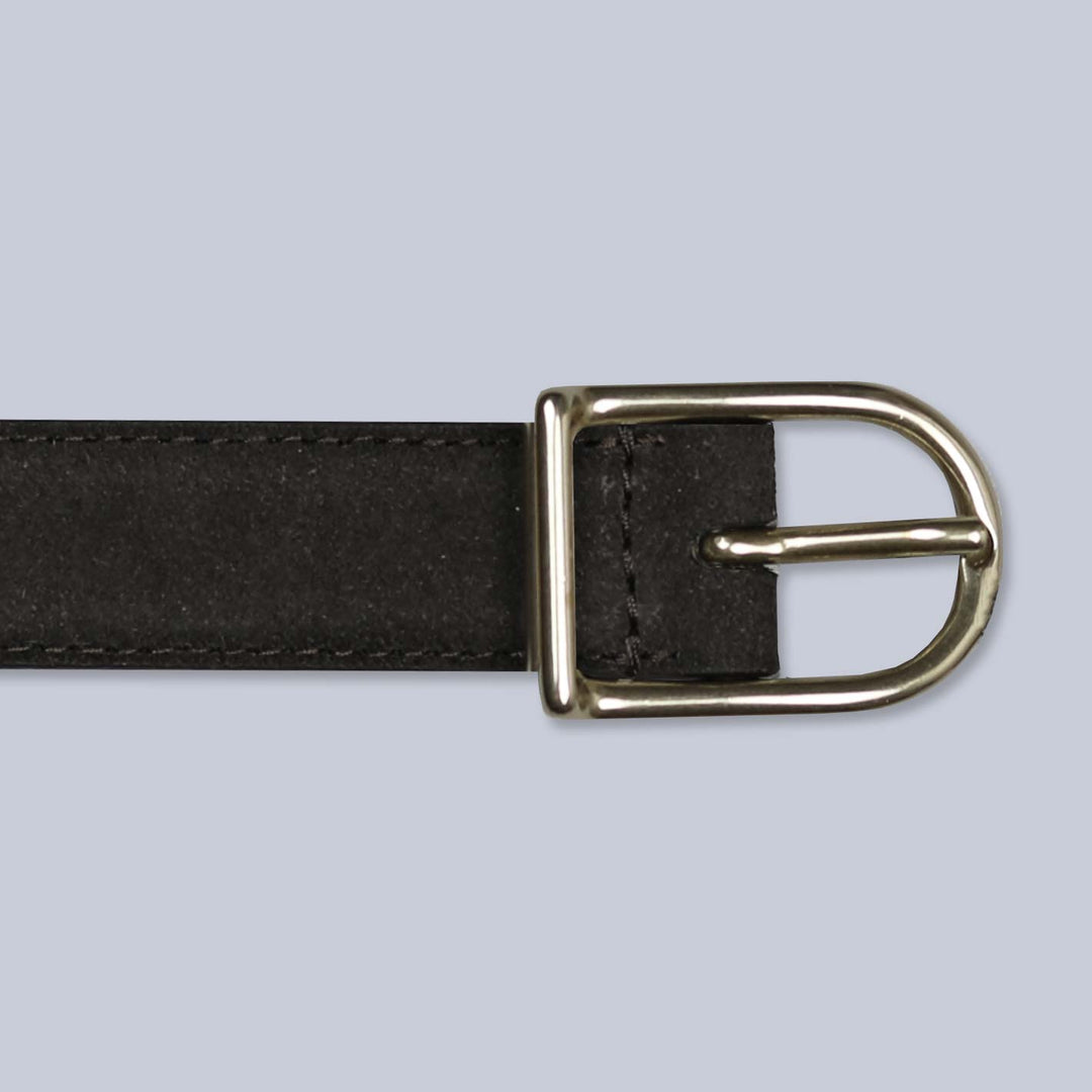 Brown Suede Leather 25mm Belt