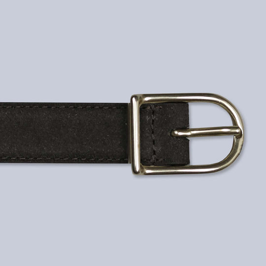 Brown Suede Leather 25mm Belt