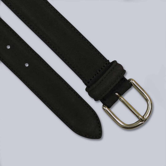 Brown Suede Leather Belt