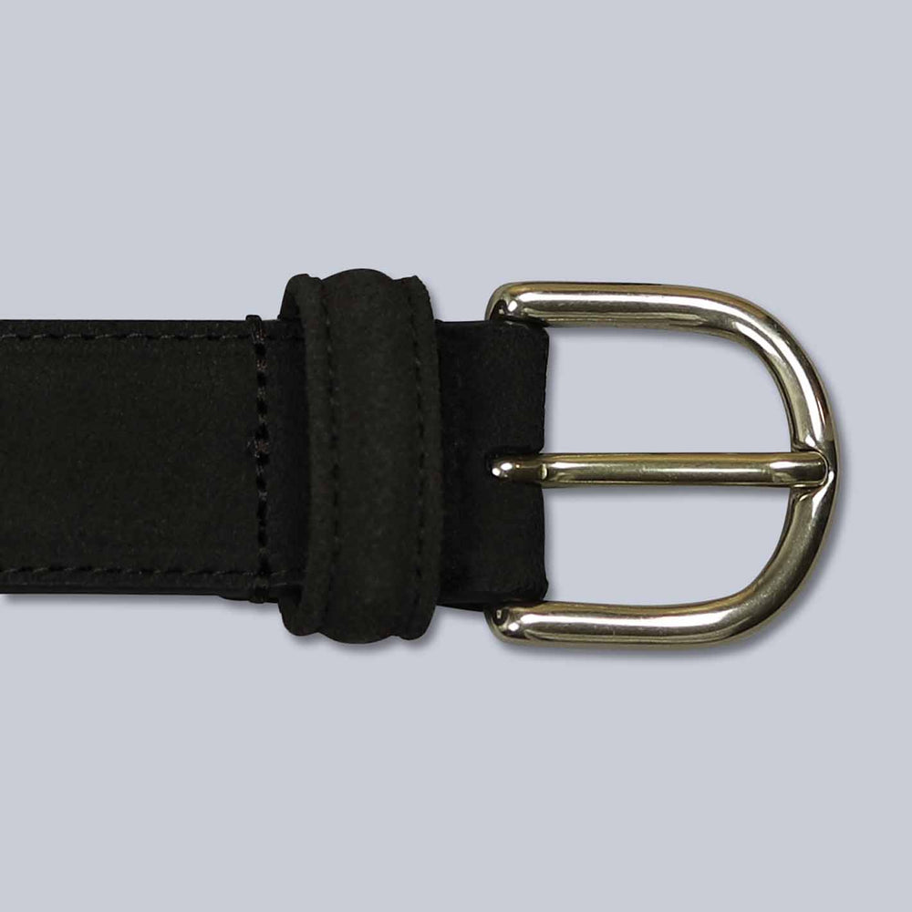 Brown Suede Leather Belt