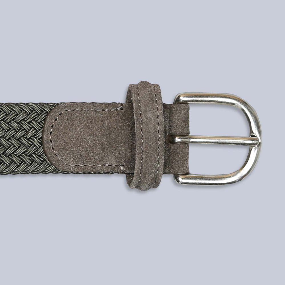 Olive Green Textile Woven Belt