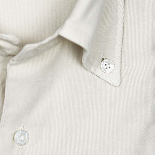 Sand Cotton Corduroy Button Down Shirt