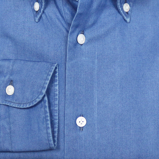 Blue Button Down Denim Shirt