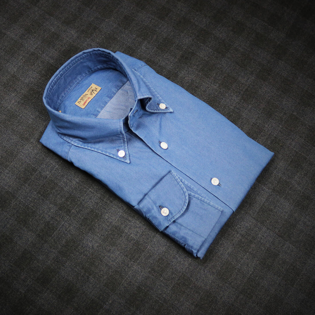 Blue Button Down Denim Shirt
