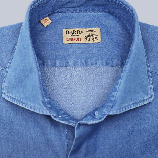 Blue Denim Cutaway Shirt