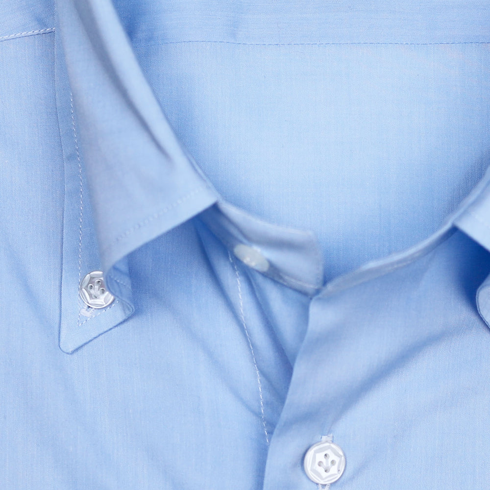 Blue Soft Collar Button Down Shirt