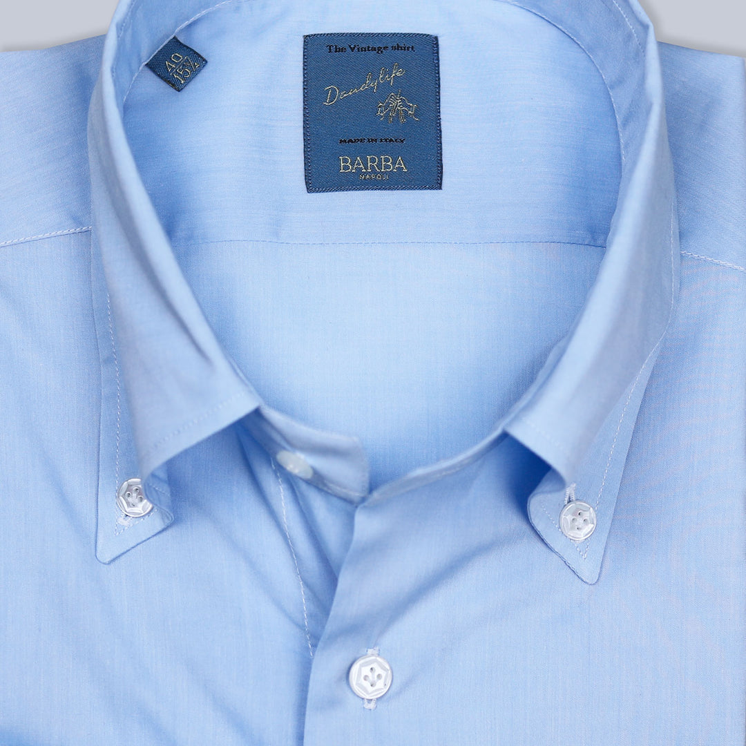 Blue Soft Collar Button Down Shirt