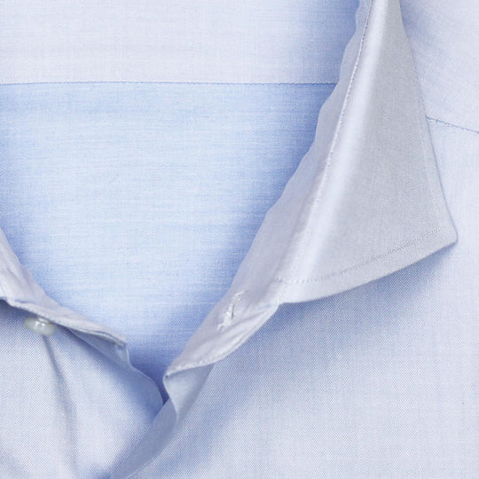 Light Blue Twill Regular Fit Cutaway Shirt