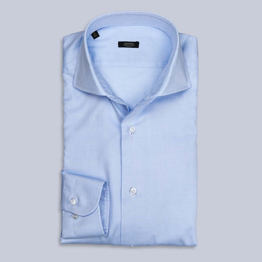 Light Blue Royal Oxford Slim Cutaway Shirt9