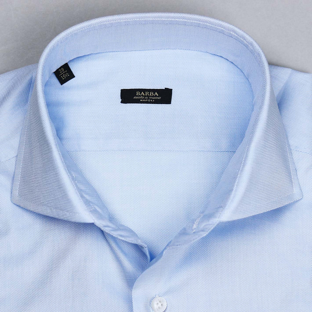 Light Blue Royal Oxford Slim Cutaway Shirt9