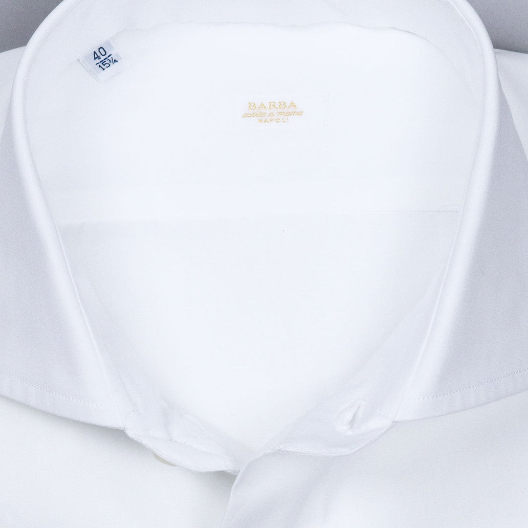 White Poplin Regular Fit Cutaway Shirt