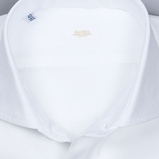 White Poplin Regular Fit Cutaway Shirt