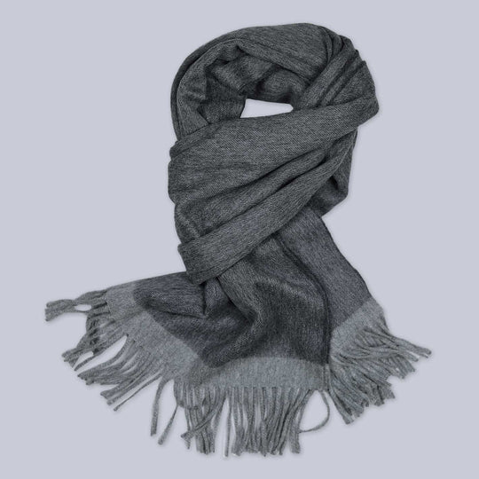 Grey Vale Lambswool Cashmere Large Scarf