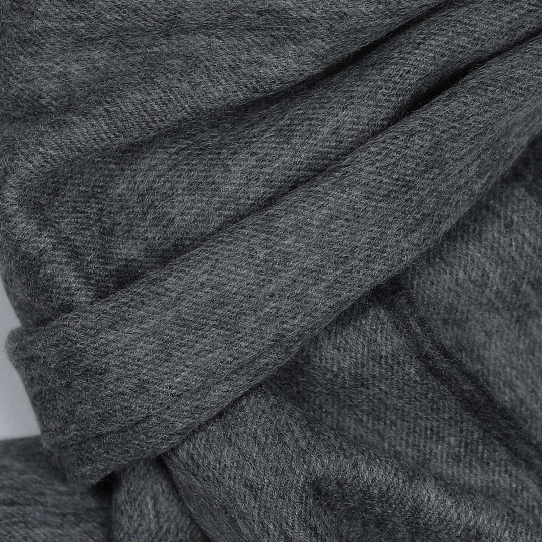 Grey Vale Lambswool Cashmere Large Scarf
