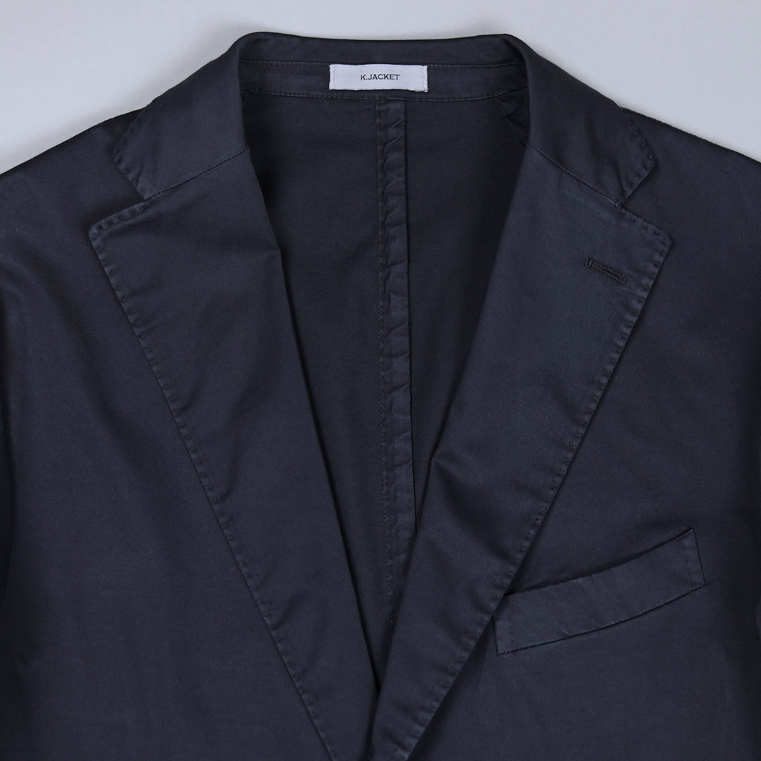 Navy Cotton Blazer