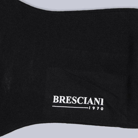 Black Wool Blend Ankle Length Socks