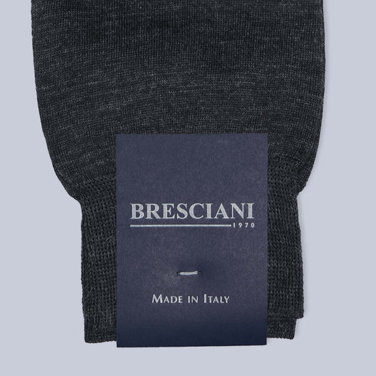Charcoal Wool Blend Ankle Length Socks