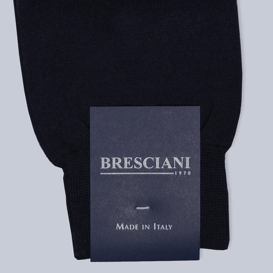 Navy Wool Blend Ankle Length Socks