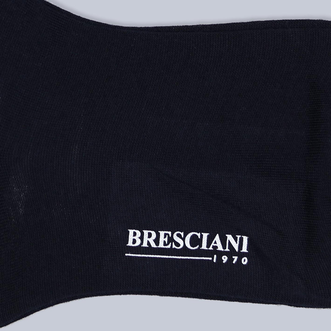 Navy Wool Blend Over The Calf Socks