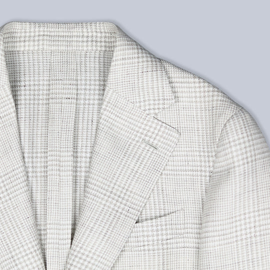 Light Beige Linen Wool Butterfly Blazer
