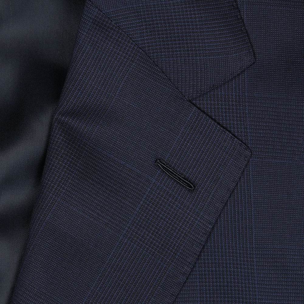 Navy Glen Check Superfine 130s Wool Suit