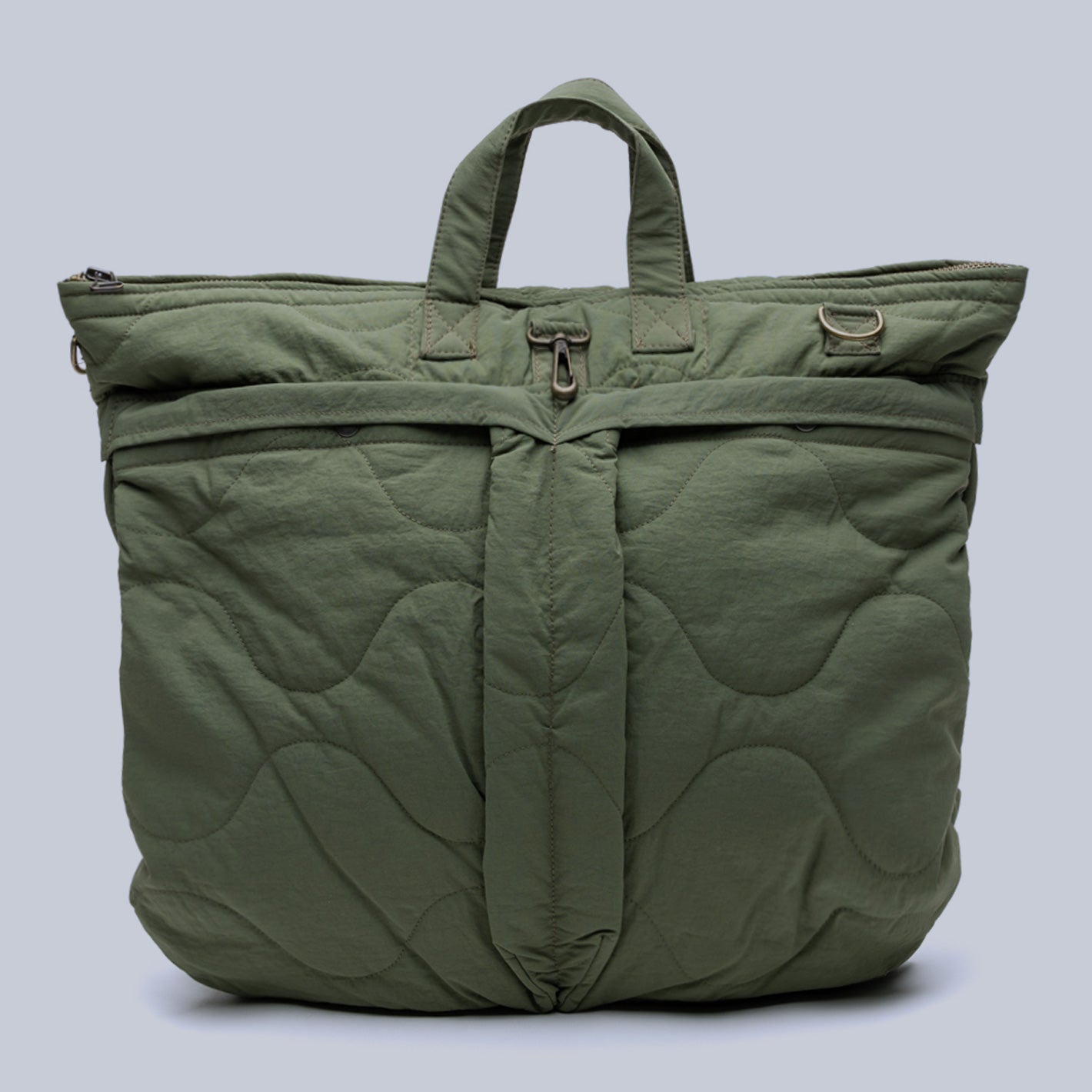 Green Quilted Helmet Flyer Bag – Lund & Lund