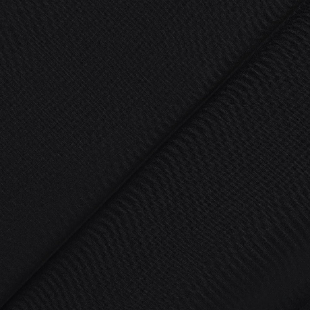 Black Wool Mohair Formal Trousers