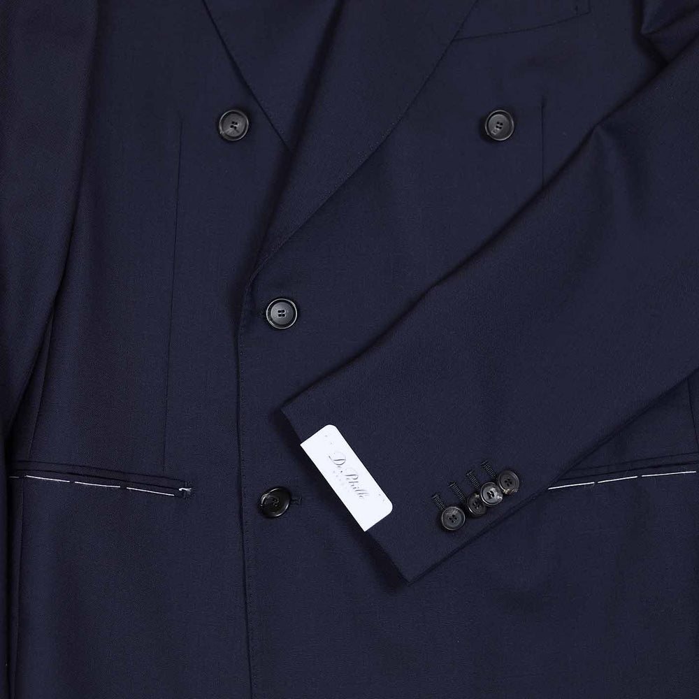 Navy Lightweight Virgin Wool Double-Breasted Suit