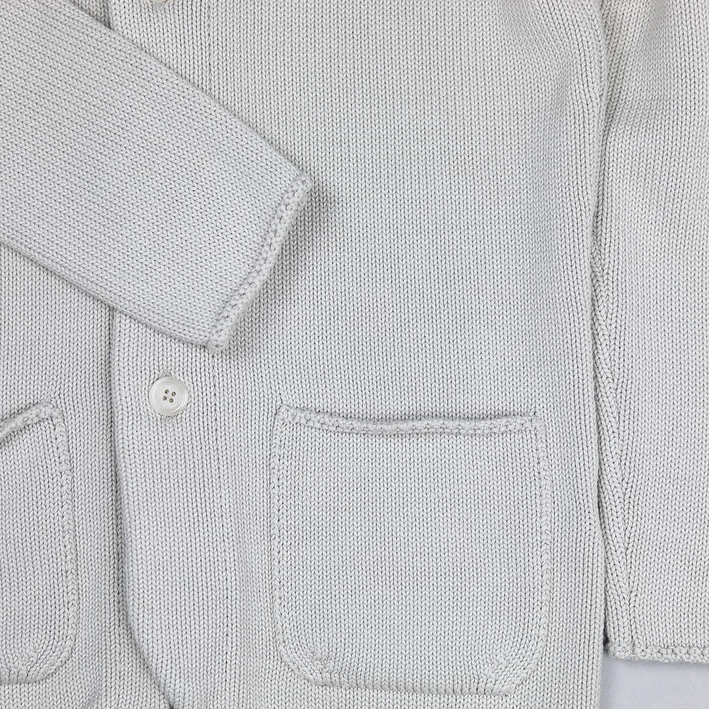 Beige Knitted Cotton Cardigan