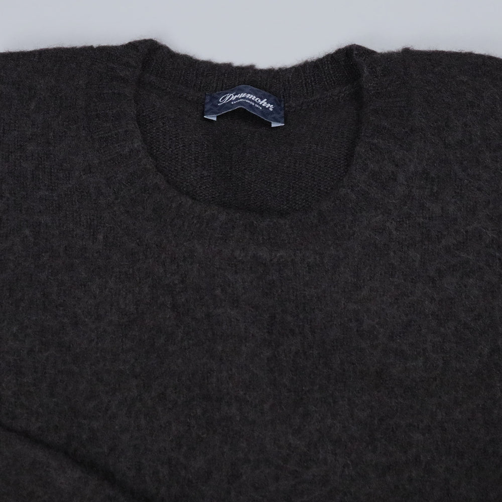 Dark Brown Boiled Lambswool Sweater