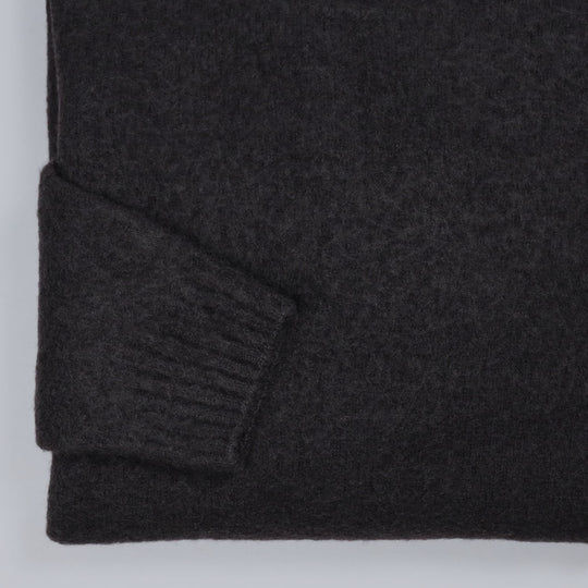 Dark Brown Boiled Lambswool Sweater