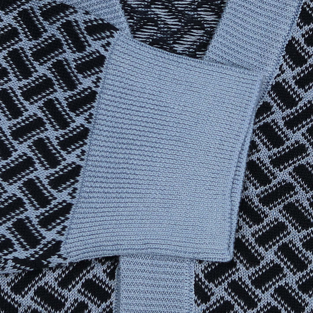 Navy Blue Cotton Linen Cardigan