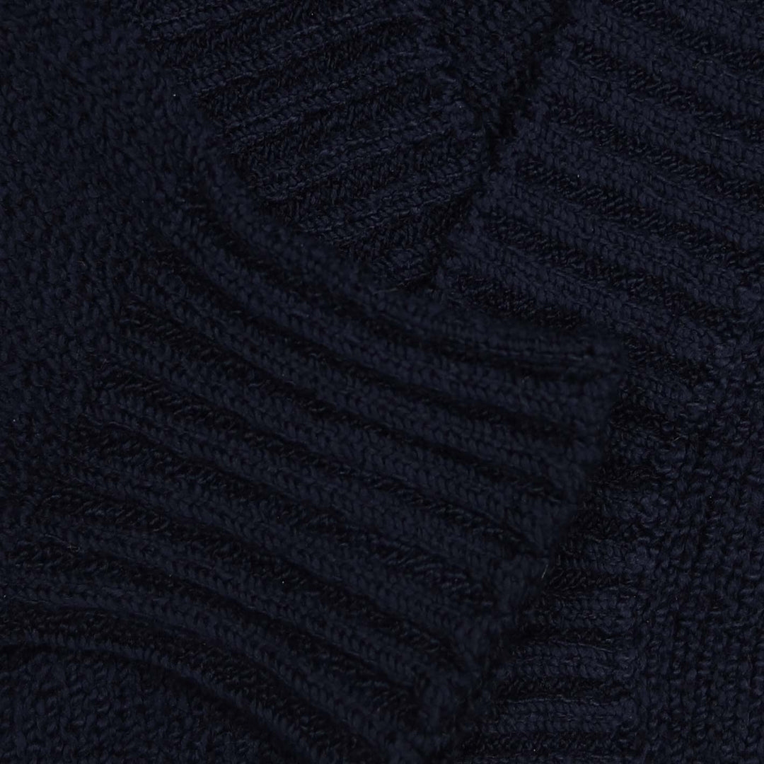 Navy Grandpa Cotton Cardigan