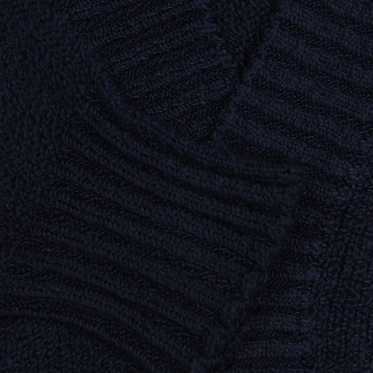 Navy Grandpa Cotton Cardigan