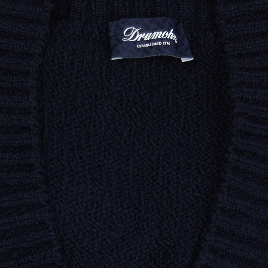 Navy Grandpa Cotton Cardigan