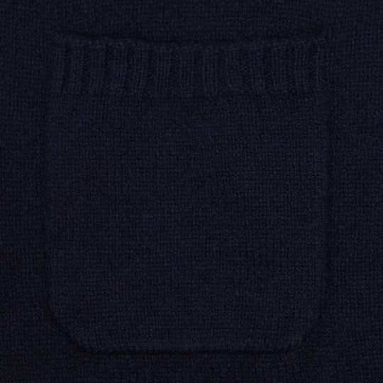 Navy Lambswool Cardigan