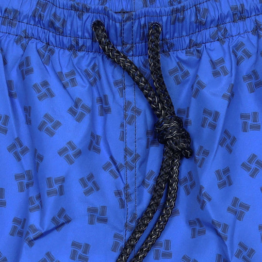 Royal Blue Printed Swim Shorts