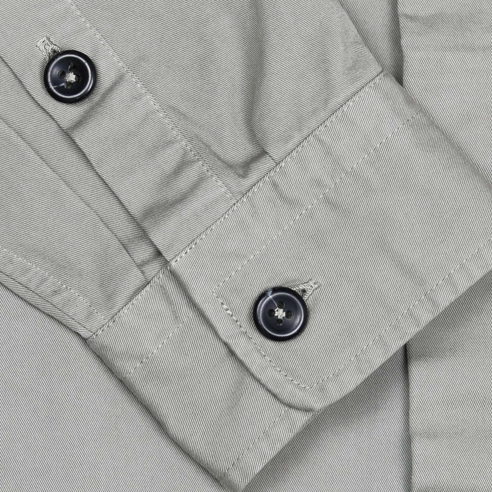 Taupe Heavy Washed Cotton Shirt Jacket