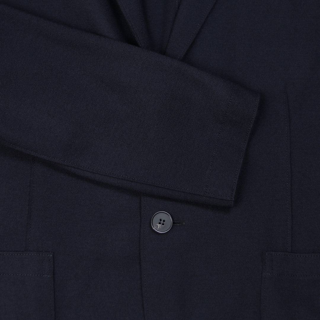 Navy Superfine Merino Wool Blazer